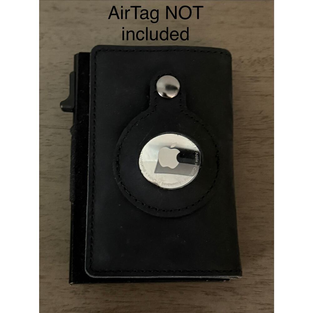Minimalist Smart Wallet Apple AirTag Uses Find My, 12 Card Holder, RFID Blocking
